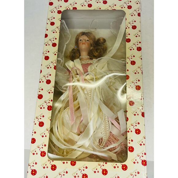 Vintage Dillard's Trimmings Christmas Angels Dolls Ornaments in Box Lot of 3 - Picture 7 of 12